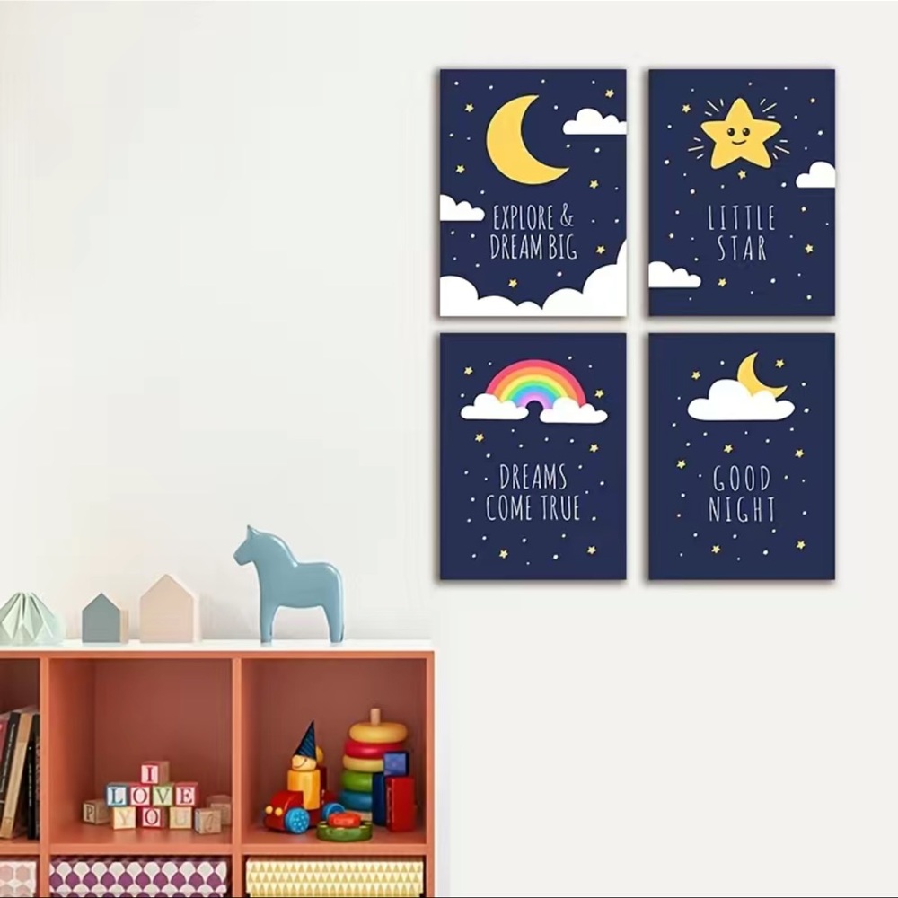 🌟Pick Any 2/$24 Sale 4 PC Canvas Wall Art